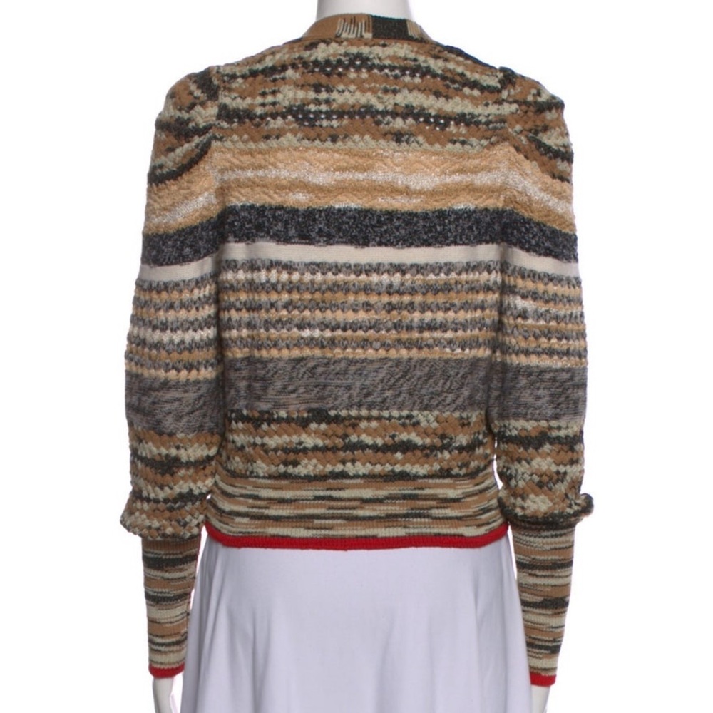 Veronica Beard Cecily Mixed Knit Cardigan - Picture 9 of 10